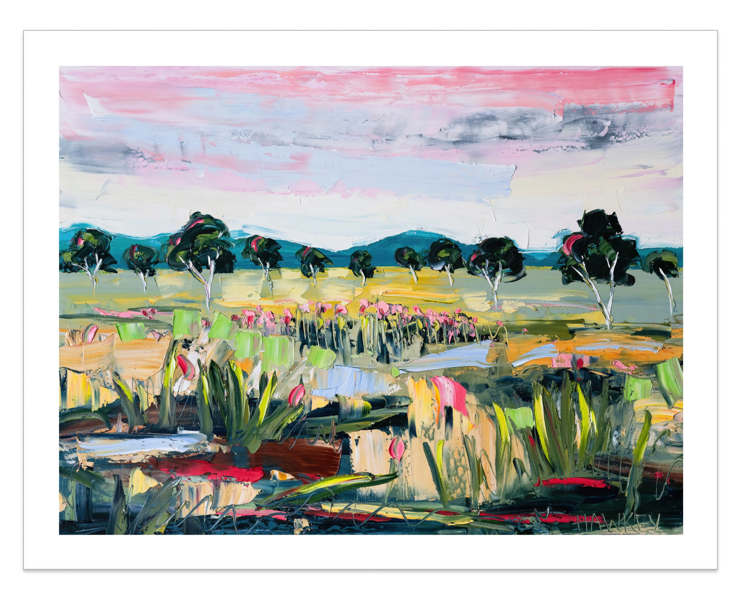 A Shared Land 2 - Fine Art Print - Gold Coast Gallery Of ArtAngela Hawkey