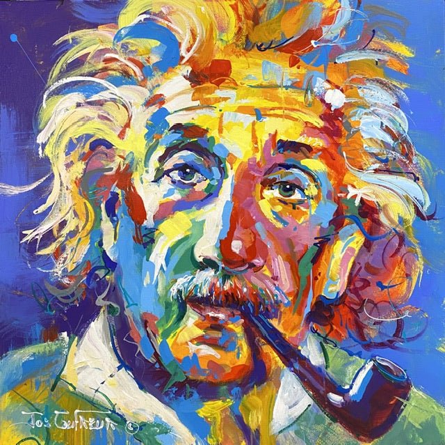 Albert Einstein 10 - Original Art - Gold Coast Gallery Of ArtJos Coufreur