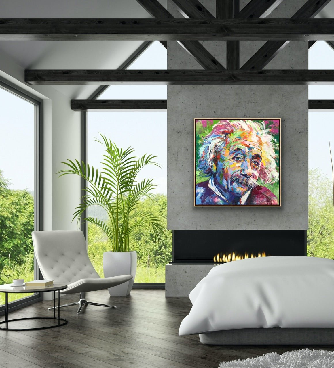 Albert Einstein 11 - Original Art - Gold Coast Gallery Of ArtJos Coufreur