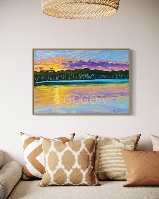 At the end of the Day | Lake Ainsworth - Original Art - Gold Coast Gallery Of ArtDinah Dixon