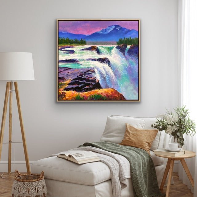 Athabasca Falls, Alberta Canada - Original Art - Gold Coast Gallery Of ArtJos Coufreur