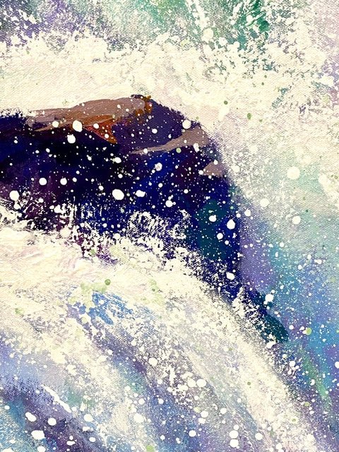 Athabasca Falls, Alberta Canada - Original Art - Gold Coast Gallery Of ArtJos Coufreur