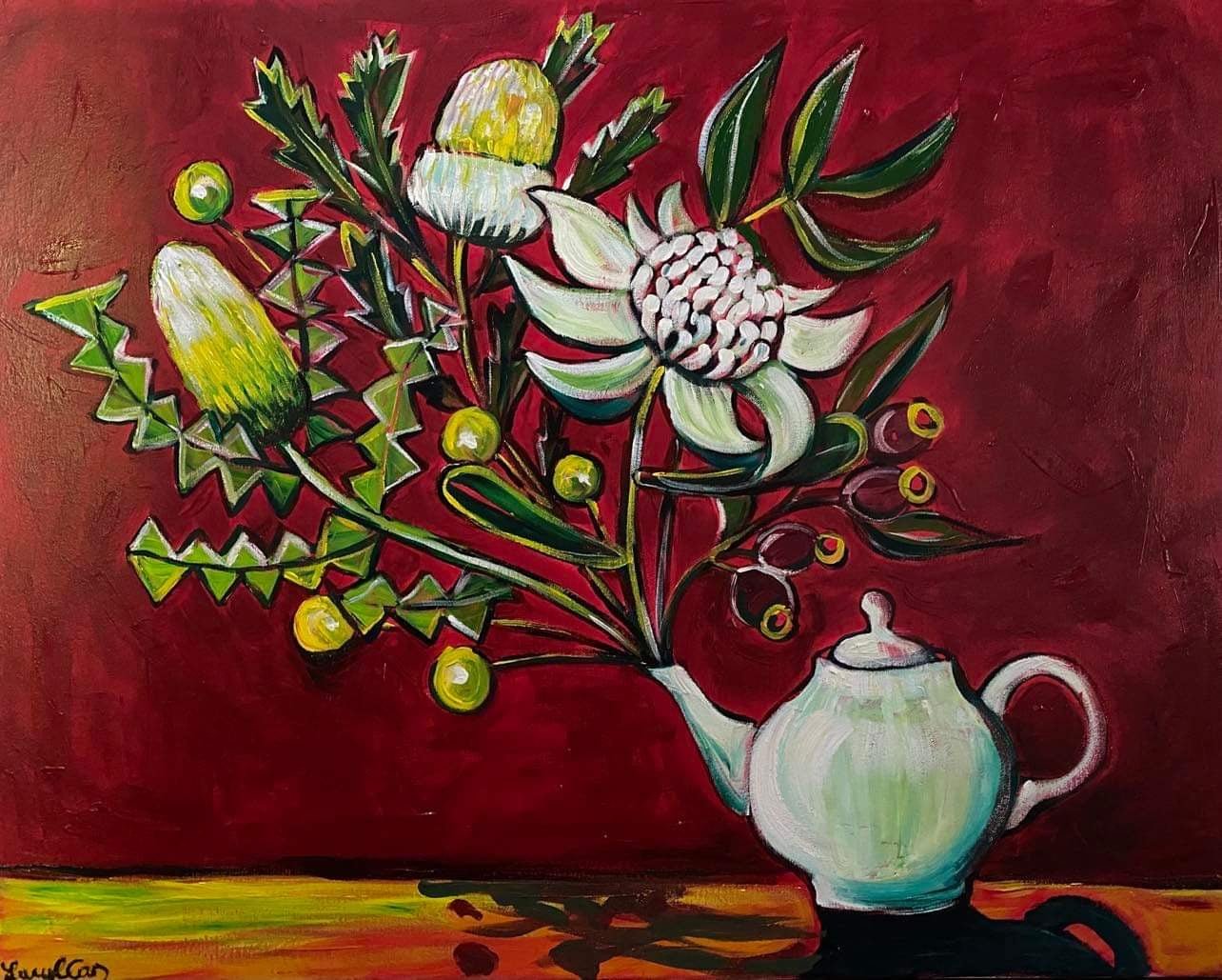 Aussie Tea - Original Art - Gold Coast Gallery Of ArtLucy Car