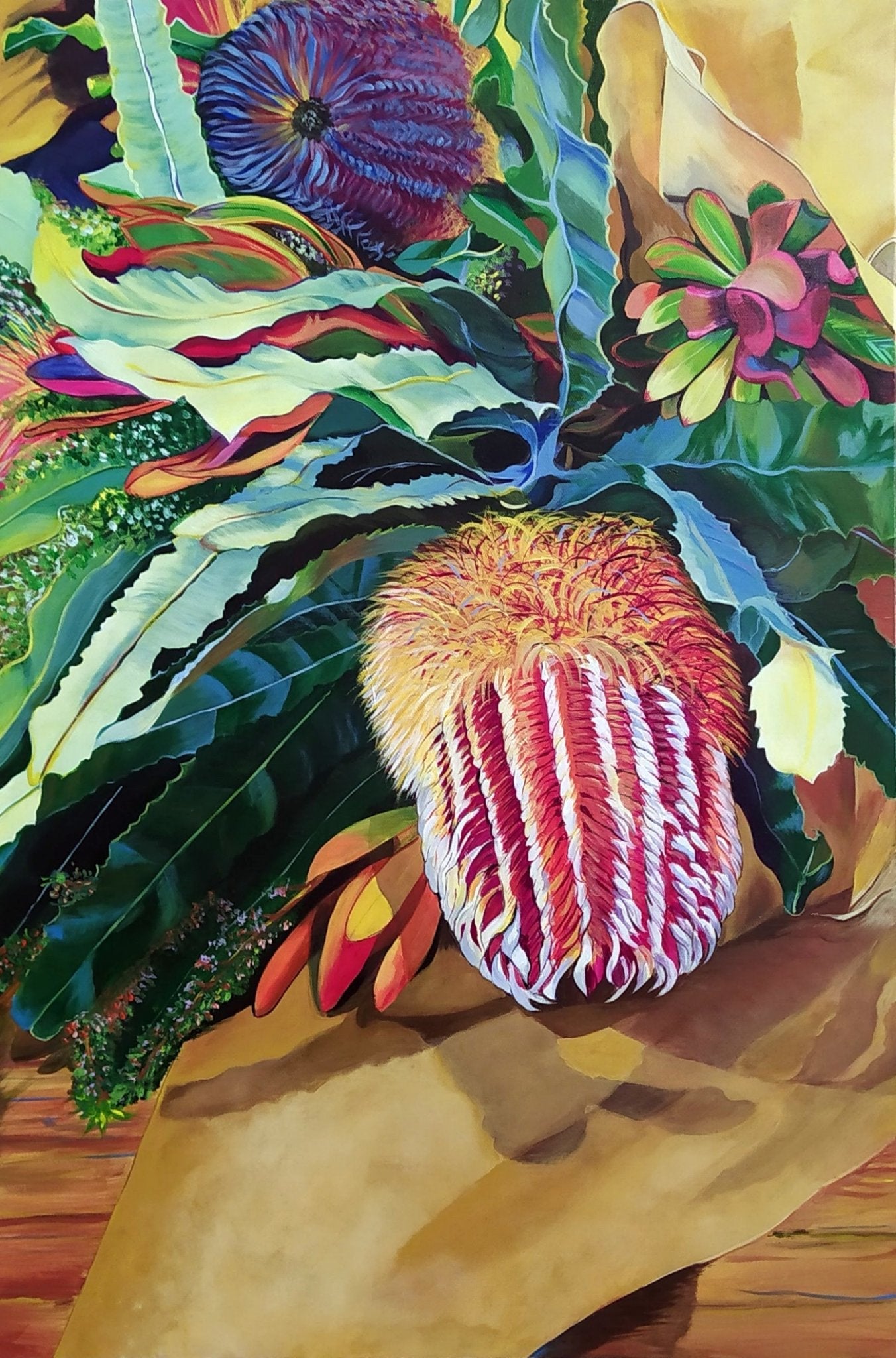 Australian Banksia wildflower bouquet - Limited edition print 1/5 - Gold Coast Gallery Of ArtYvonne Wells