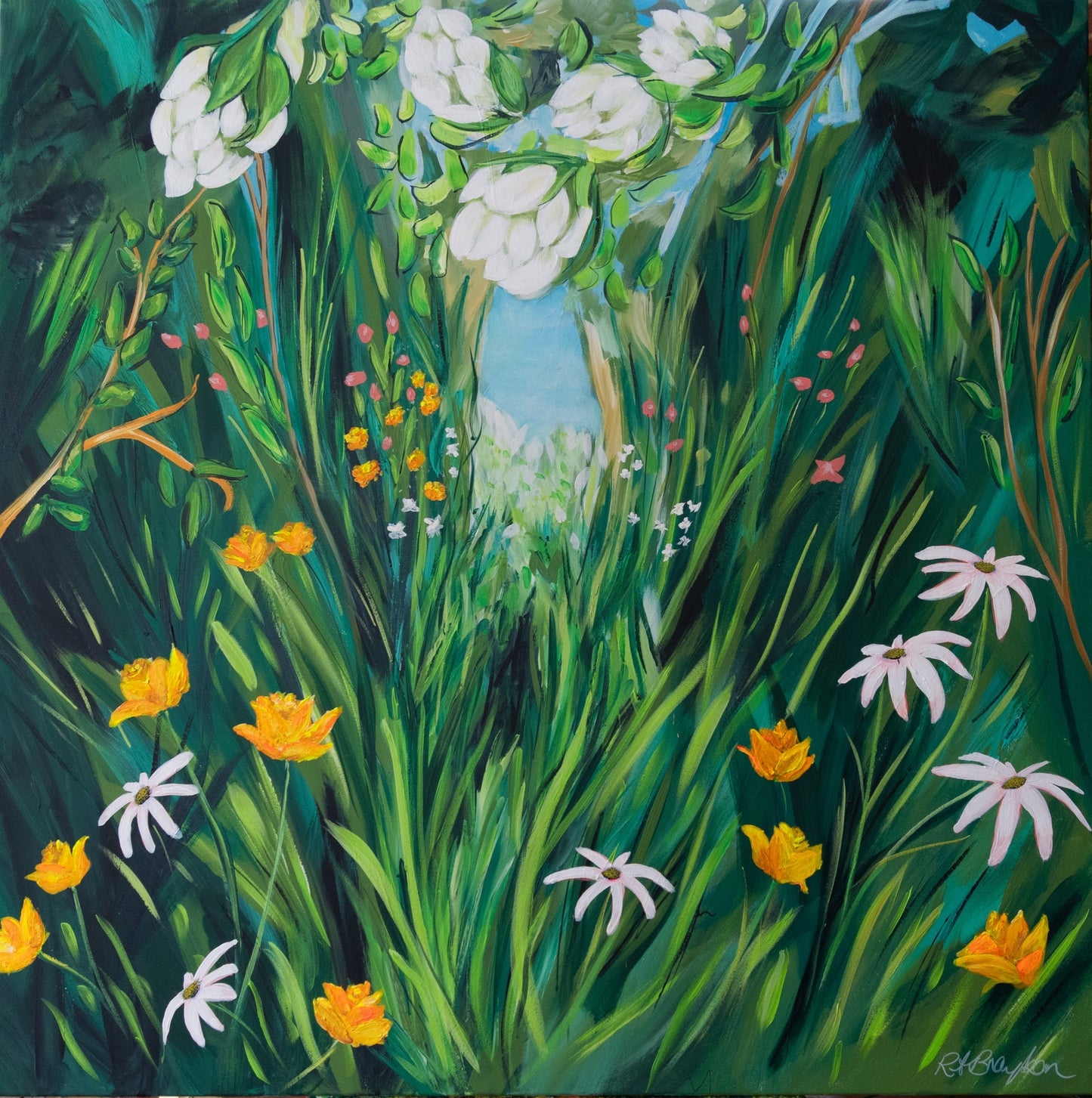 Backyard Jungle - Original Art - Gold Coast Gallery Of ArtRachel Braybon