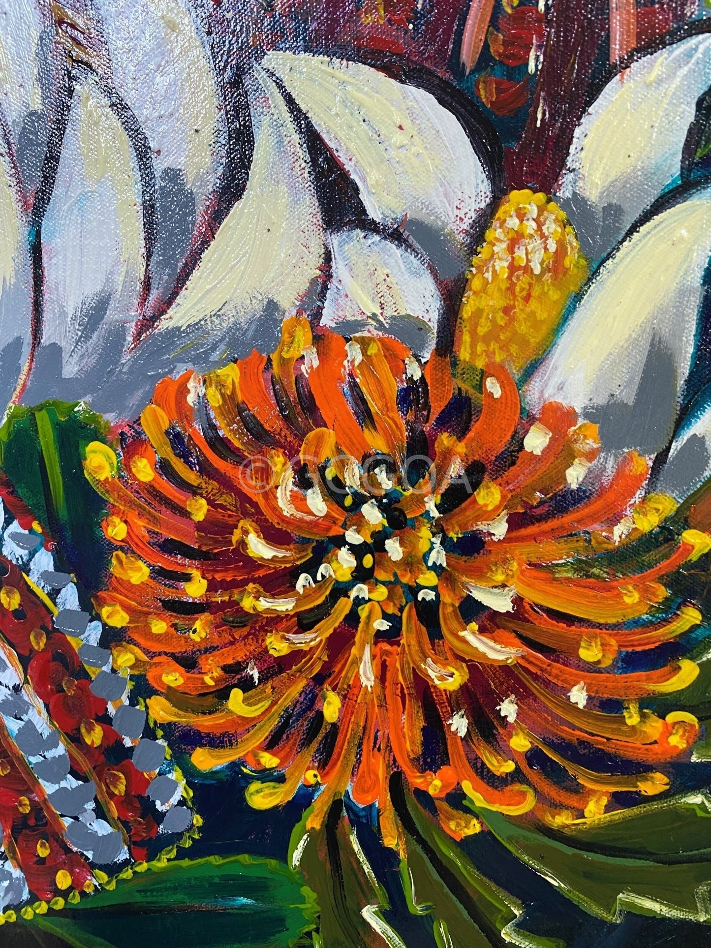 Banksias and Magnolia - Original Art - Gold Coast Gallery Of ArtLucy Car
