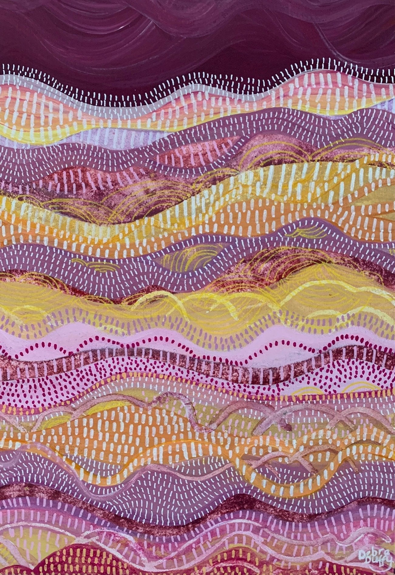 Bathed in Burgundy - Gold Coast Gallery Of ArtDebra Duffy