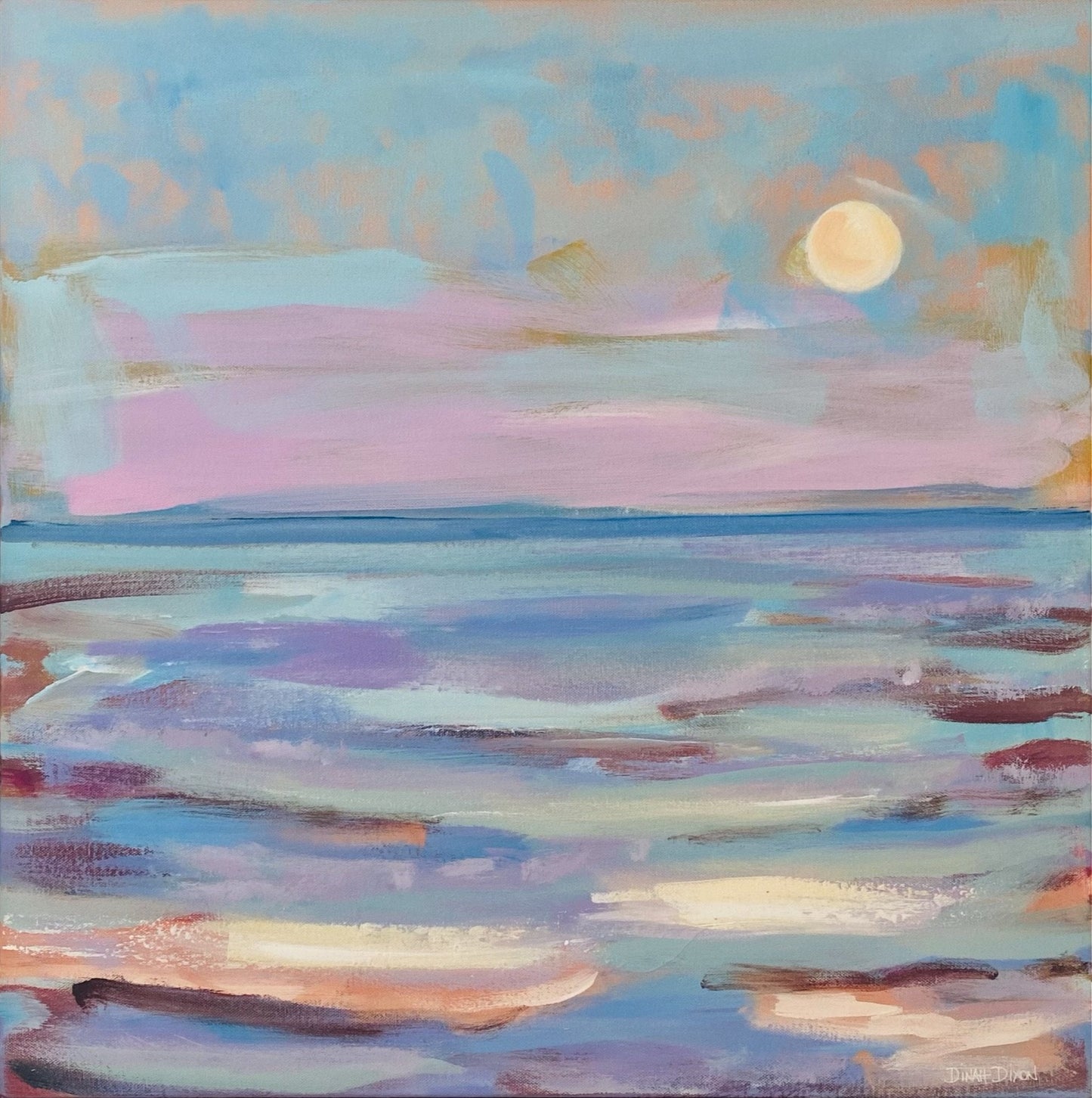 Bay Moon Rising - Original Art - Gold Coast Gallery Of ArtDinah Dixon