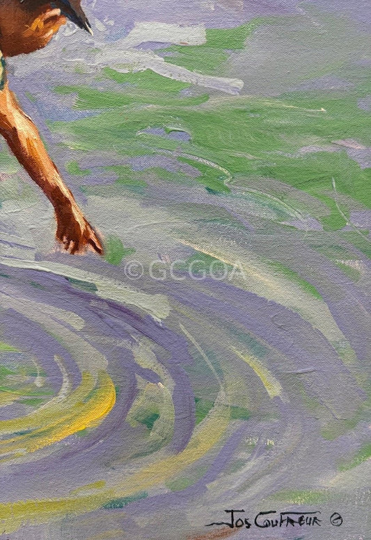 Beach Fun 5 - Original Art - Gold Coast Gallery Of ArtJos Coufreur
