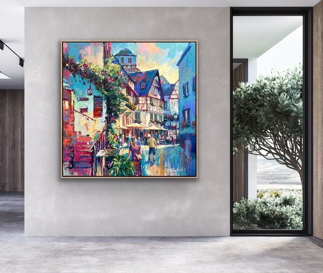 Beilstein, the Sleeping Beauty along the Mosel River - Original Art - Gold Coast Gallery Of ArtJos Coufreur