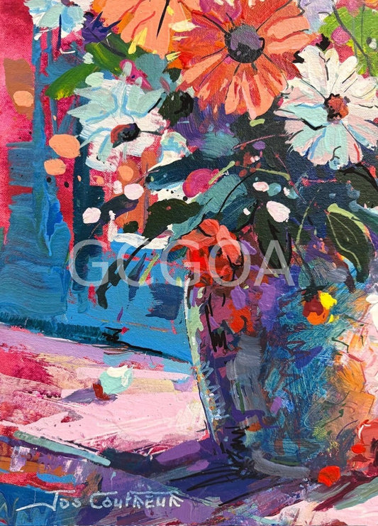 Bloom 10 - Vase with Flowers - Gold Coast Gallery Of ArtJos Coufreur