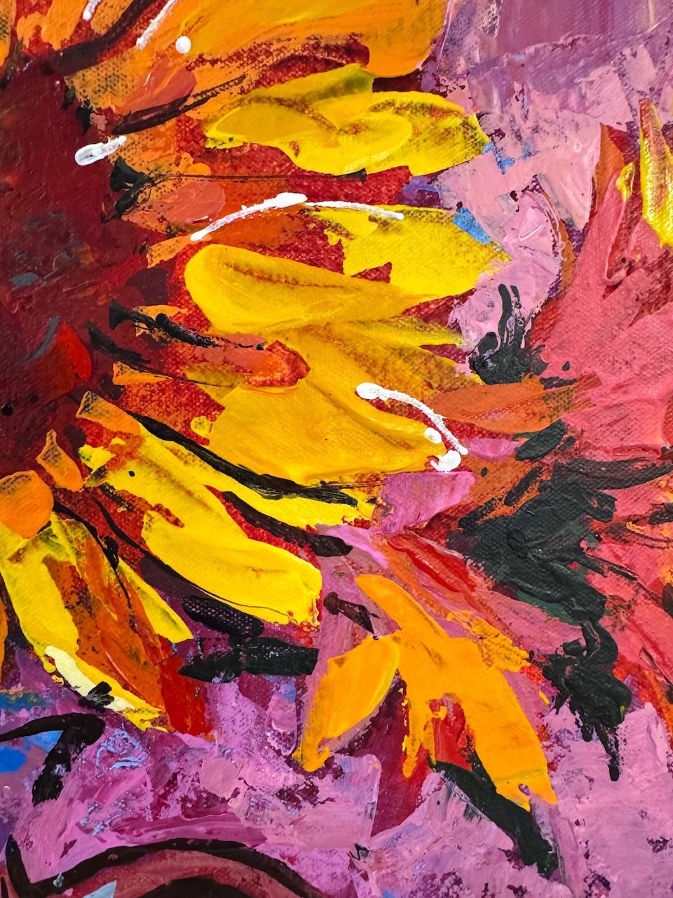 Bloom 6, Sunflowers - Original Art - Gold Coast Gallery Of ArtJos Coufreur