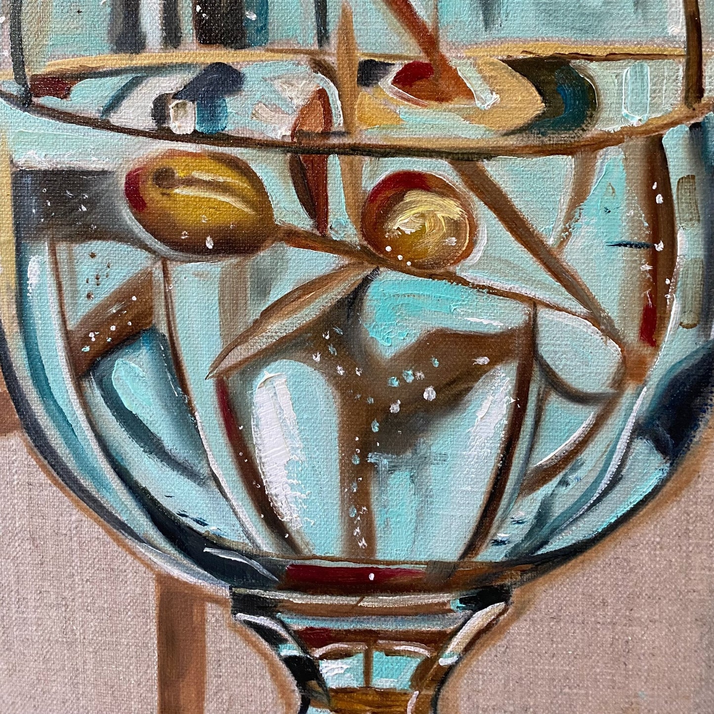 Blue Vase and Olive Branch - Gold Coast Gallery Of ArtWendy Peters