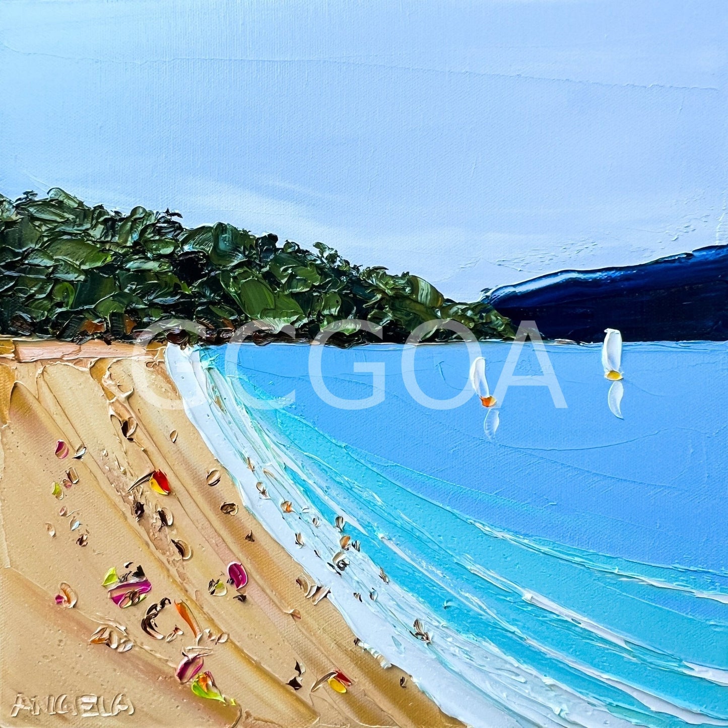 Boats in The Bay 4 - Gold Coast Gallery Of ArtAngela Hawkey