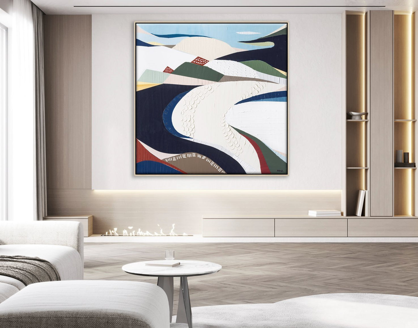 Bondi Beach – Original Abstract Painting by Ani Ipradjian - Gold Coast Gallery Of ArtAni Ipradjian