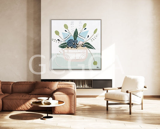 Botanical Banksia 1 – Original Floral Painting by Ani Ipradjian - Gold Coast Gallery Of ArtAni Ipradjian
