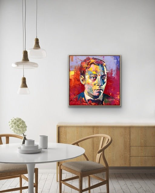 Buster Keaton Movie Star - Original Art - Gold Coast Gallery Of ArtJos Coufreur