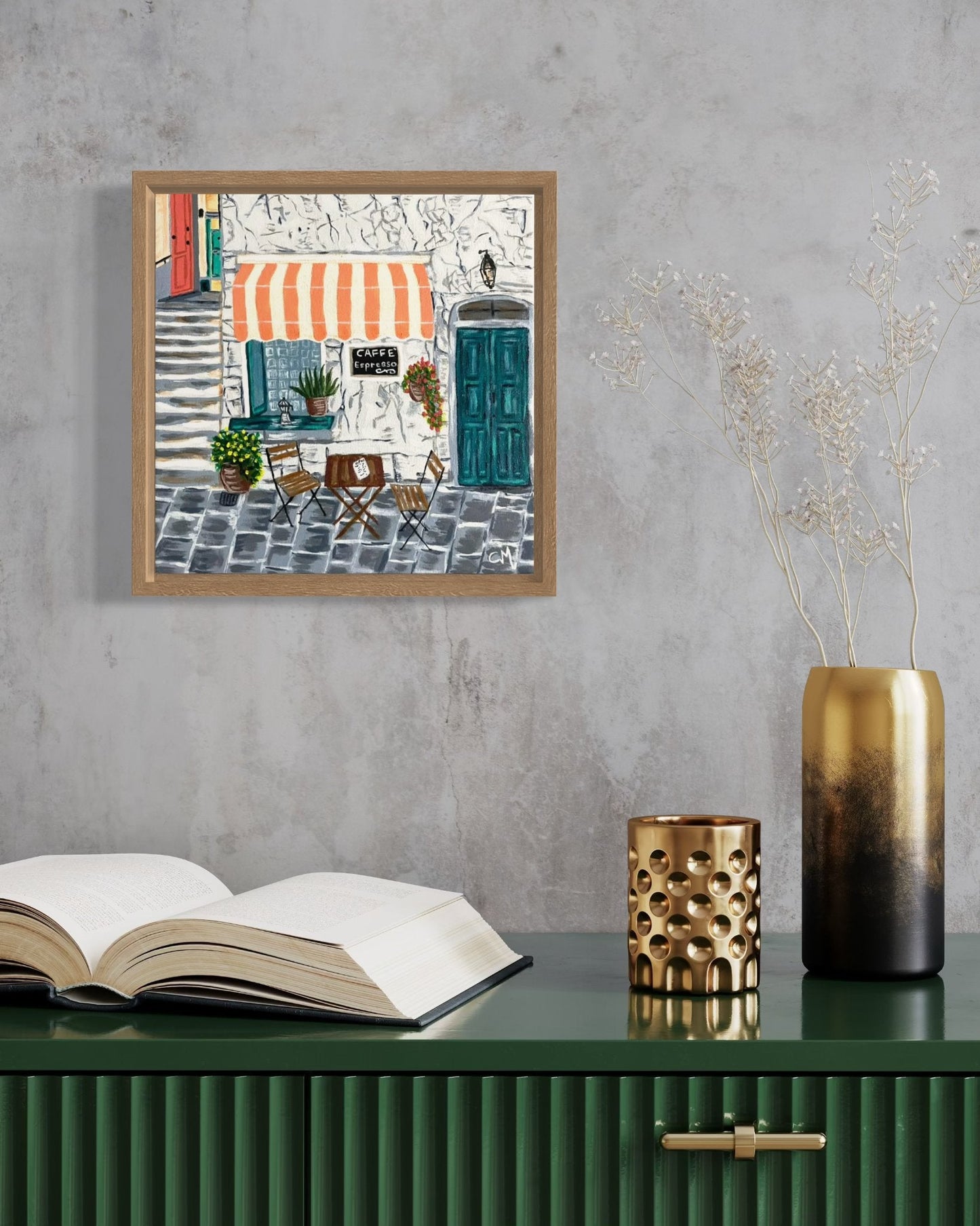 Caffè Culture - Original Art - Gold Coast Gallery Of ArtCath Michael