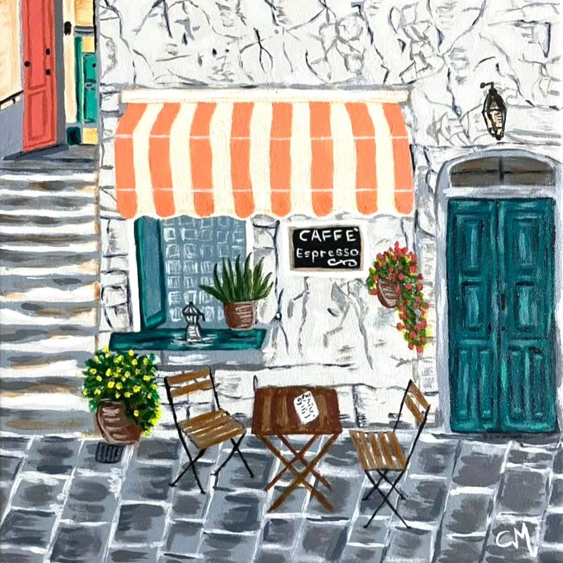 Caffè Culture - Original Art - Gold Coast Gallery Of ArtCath Michael