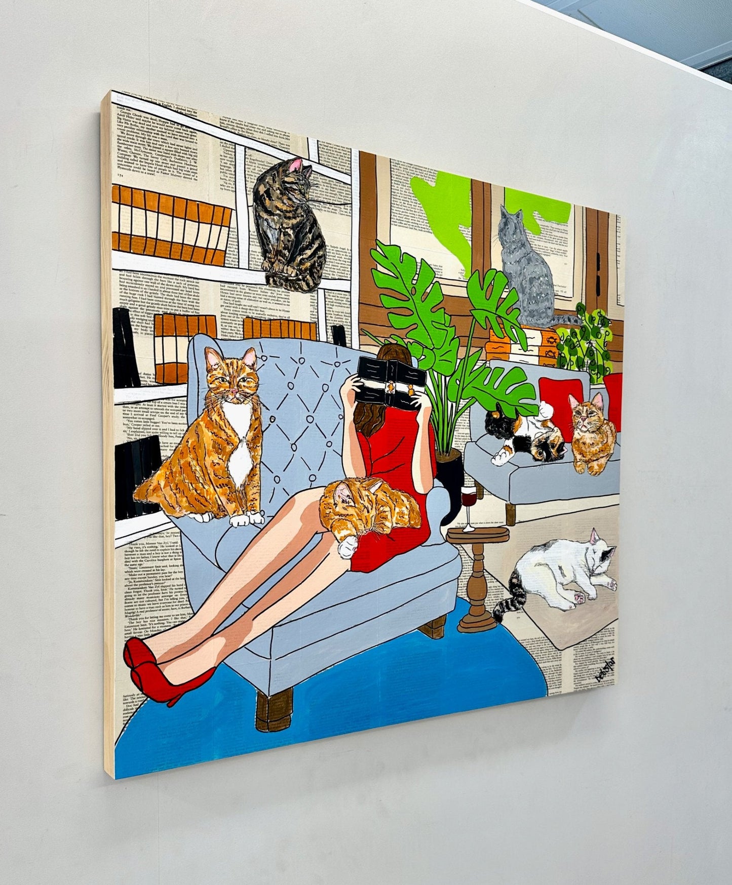 Cat Capers - Crazy Cat Lady - Gold Coast Gallery Of ArtDeborah Lang
