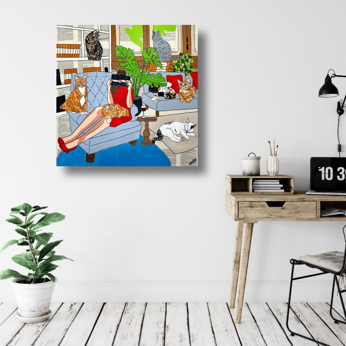 Cat Capers - Crazy Cat Lady - Gold Coast Gallery Of ArtDeborah Lang