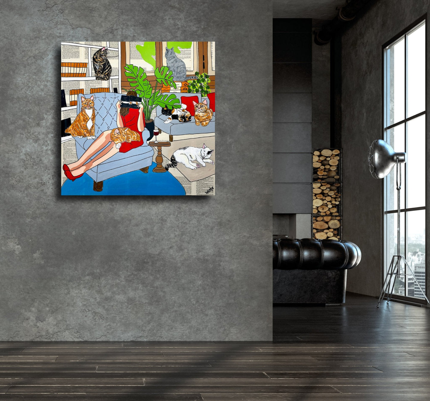 Cat Capers - Crazy Cat Lady - Gold Coast Gallery Of ArtDeborah Lang