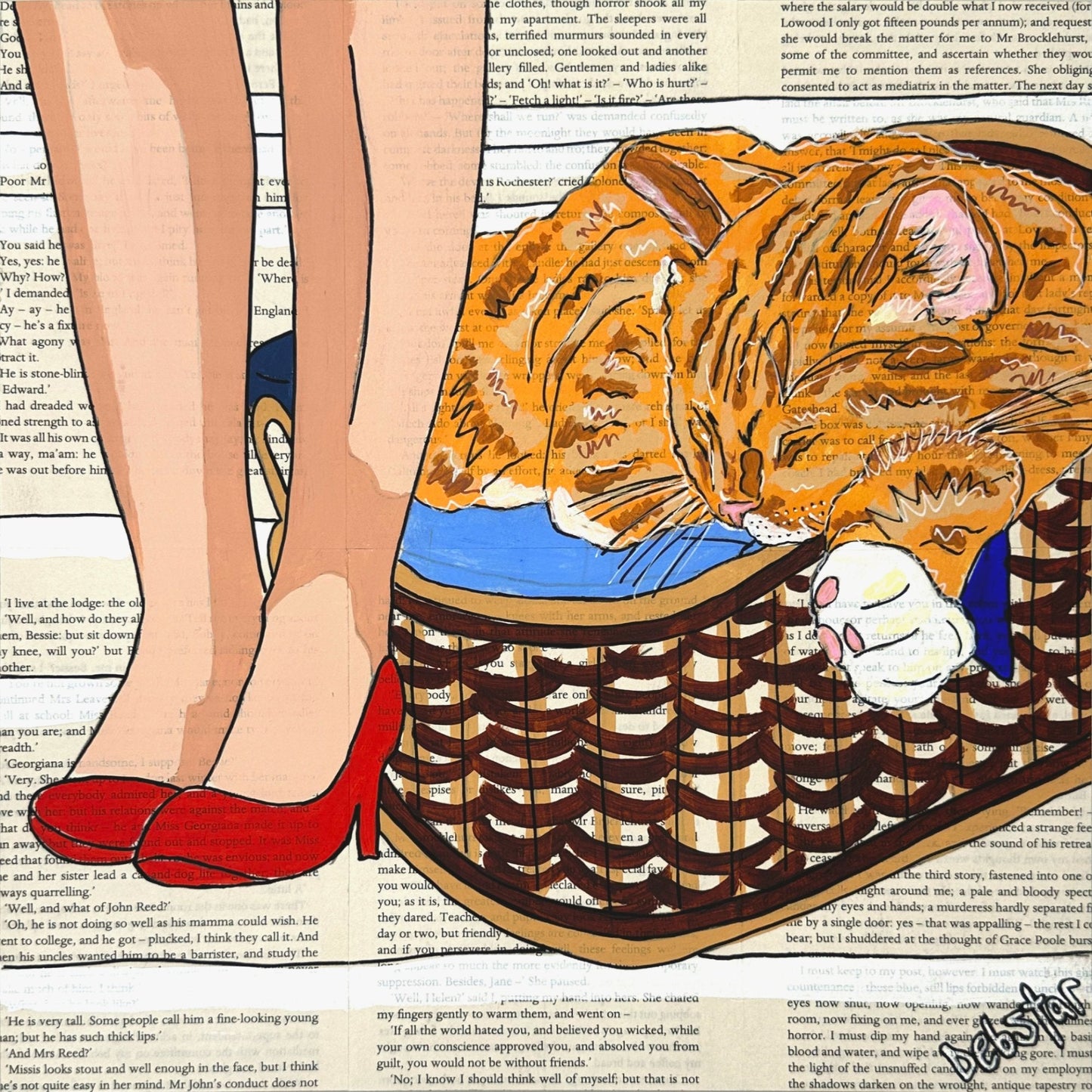Cat Capers - Laundry 3 - Gold Coast Gallery Of ArtDeborah Lang