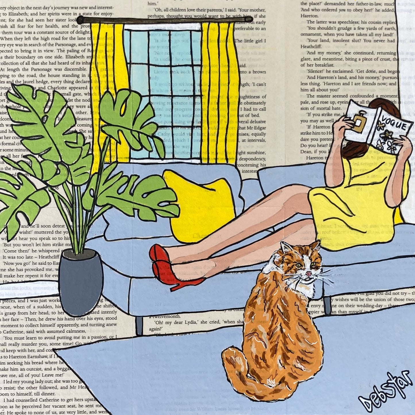 Cat Capers - Lounging - Gold Coast Gallery Of ArtDeborah Lang