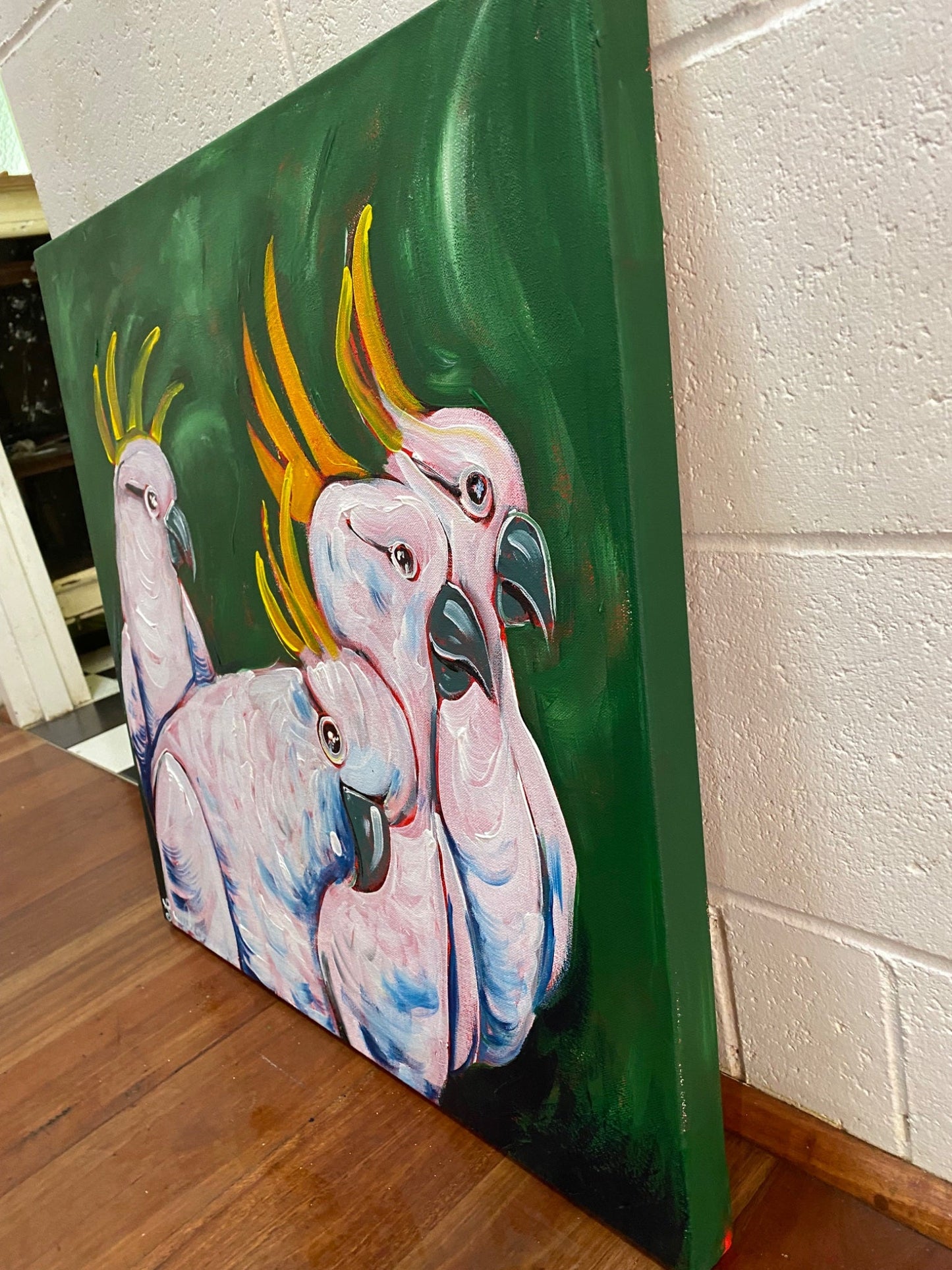 Cheeky Cockatoos - Original Art - Gold Coast Gallery Of ArtLucy Car