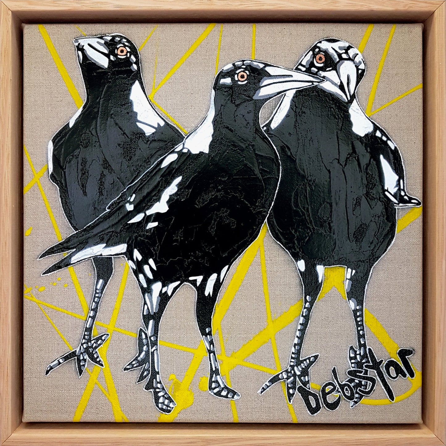 Cheeky Magpie! Trouble - Original Art - Gold Coast Gallery Of ArtDeborah Lang