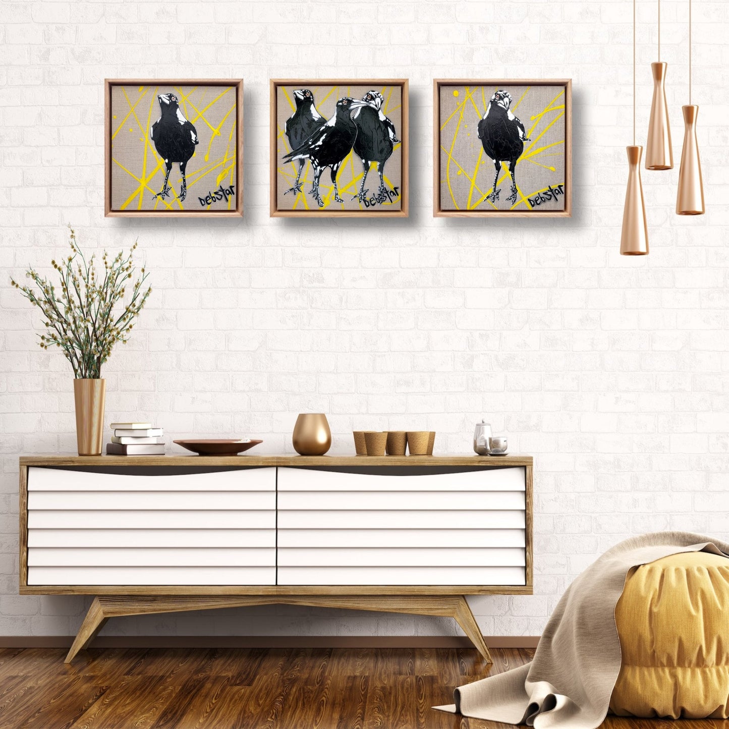 Cheeky Magpie! Trouble - Original Art - Gold Coast Gallery Of ArtDeborah Lang