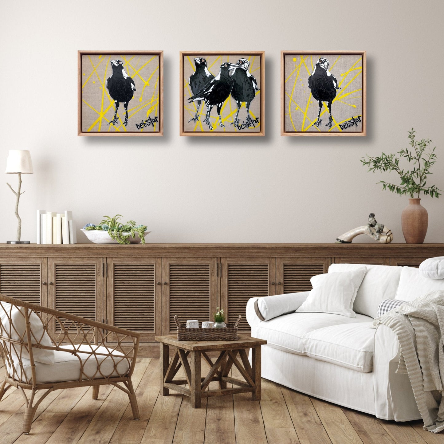 Cheeky Magpie! Trouble - Original Art - Gold Coast Gallery Of ArtDeborah Lang