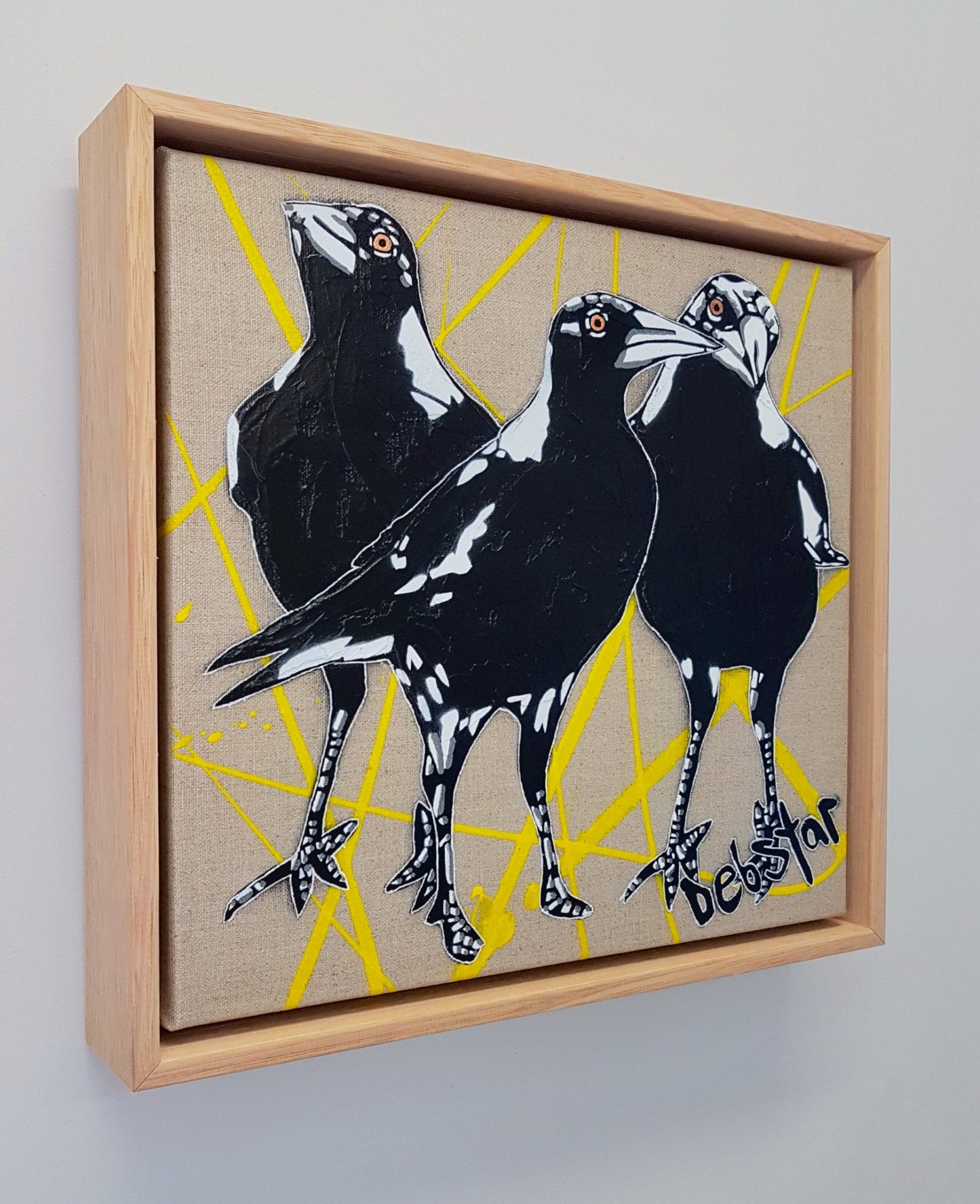 Cheeky Magpie! Trouble - Original Art - Gold Coast Gallery Of ArtDeborah Lang