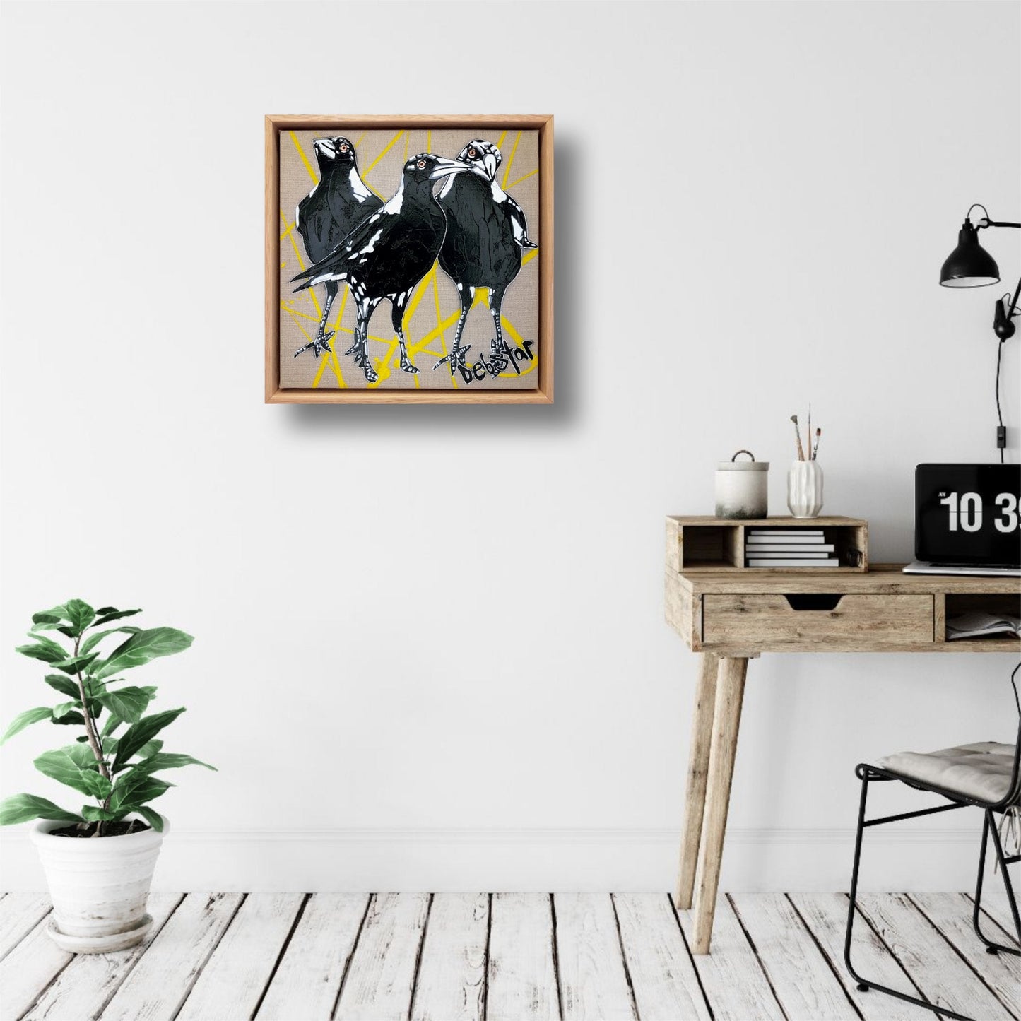 Cheeky Magpie! Trouble - Original Art - Gold Coast Gallery Of ArtDeborah Lang