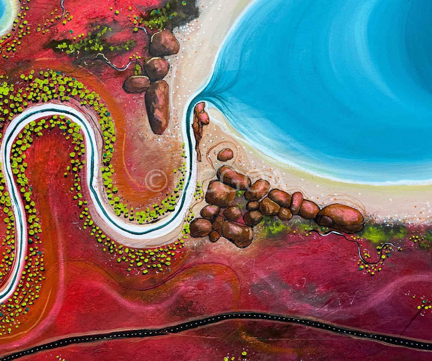 Cherry River Dance - Original Art - Gold Coast Gallery Of ArtTania Chanter