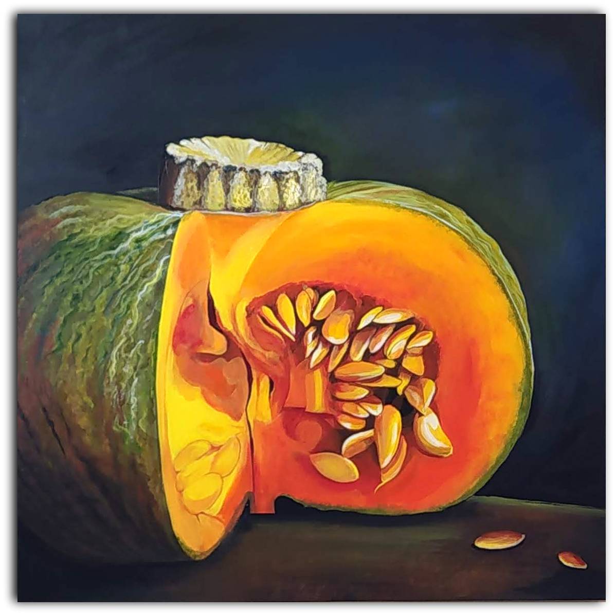 Citrouille country pumpkin - Original Art - Gold Coast Gallery Of ArtYvonne Wells