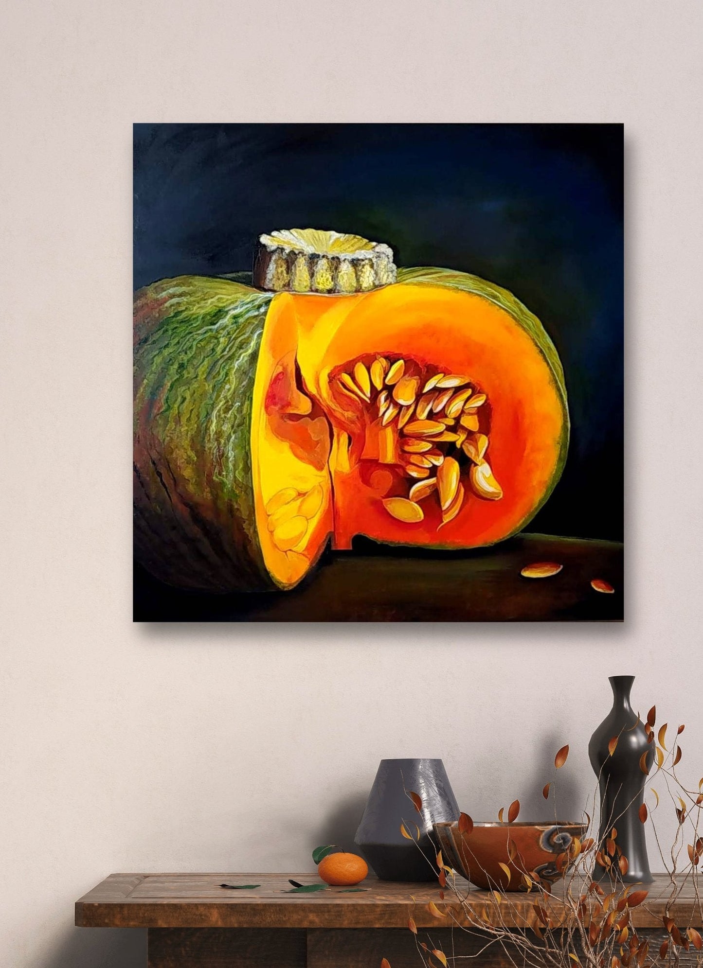 Citrouille country pumpkin - Original Art - Gold Coast Gallery Of ArtYvonne Wells