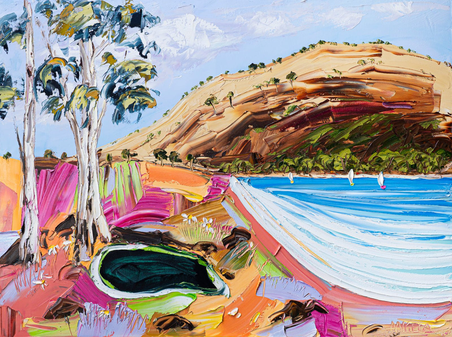 Coastal Dreaming - Original Art - Gold Coast Gallery Of ArtAngela Hawkey