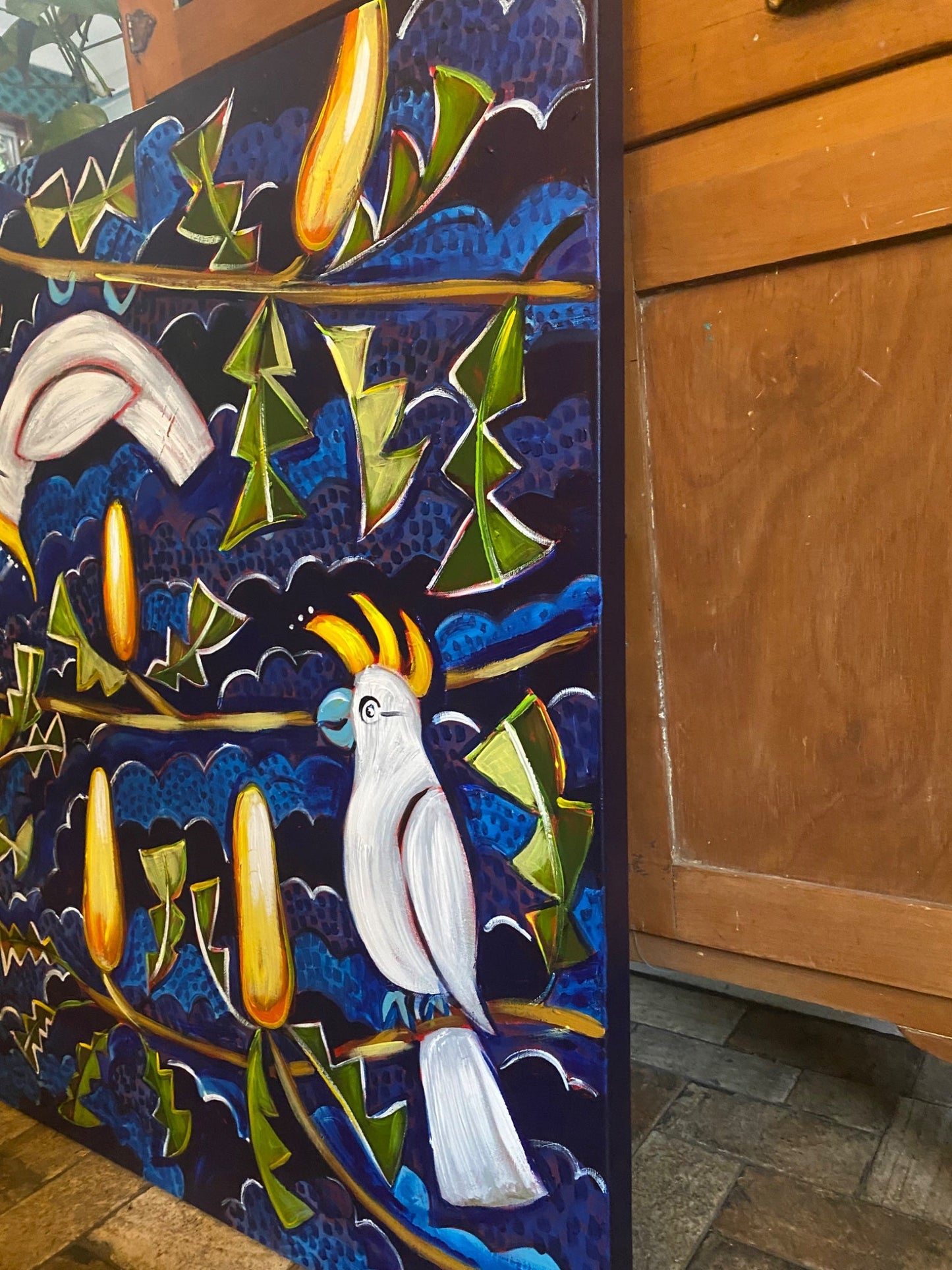 Cockatoos and Golden Banskias - Gold Coast Gallery Of ArtLucy Car