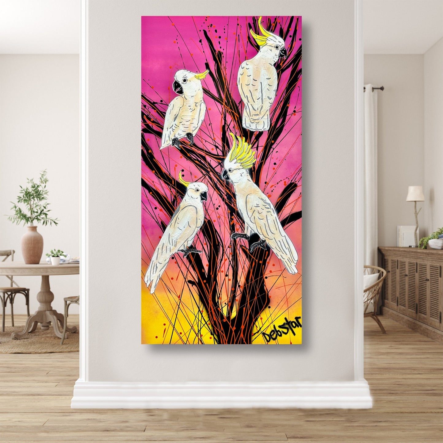 Cockatoos at Sunrise - Original Art - Gold Coast Gallery Of ArtDeborah Lang