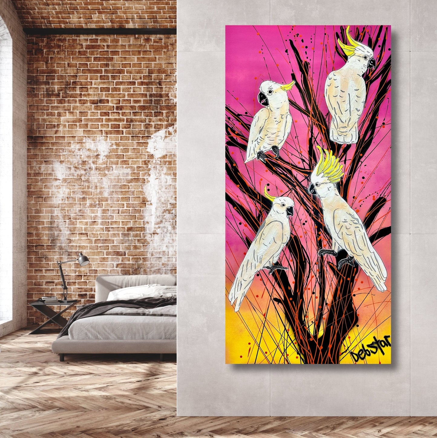 Cockatoos at Sunrise - Original Art - Gold Coast Gallery Of ArtDeborah Lang
