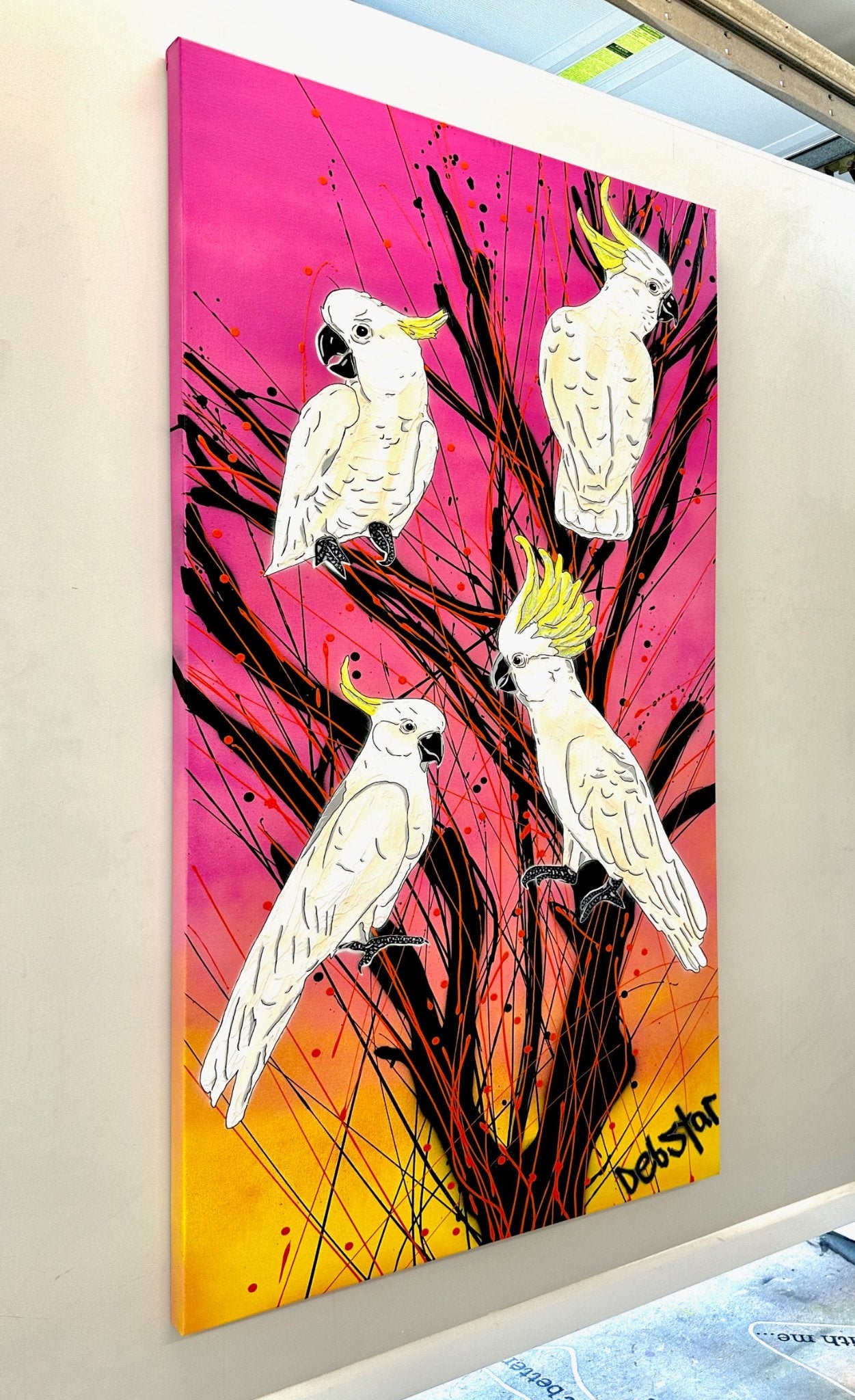 Cockatoos at Sunrise - Original Art - Gold Coast Gallery Of ArtDeborah Lang