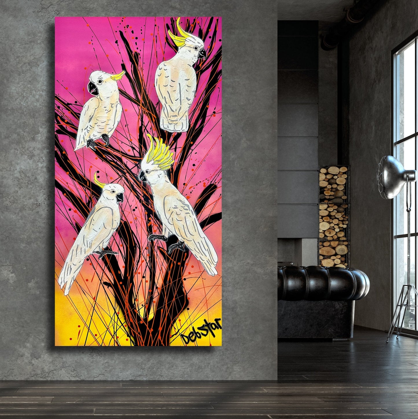 Cockatoos at Sunrise - Original Art - Gold Coast Gallery Of ArtDeborah Lang
