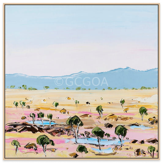 Colourful Land 6 - Fine Art Print - Gold Coast Gallery Of ArtAngela Hawkey