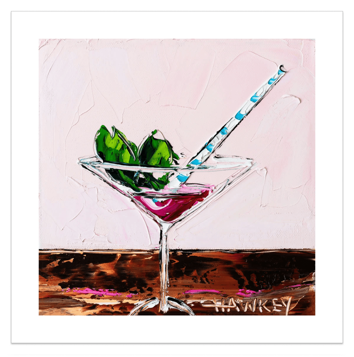 Cosmopolitan With Mint - Fine Art Print - Gold Coast Gallery Of ArtAngela Hawkey