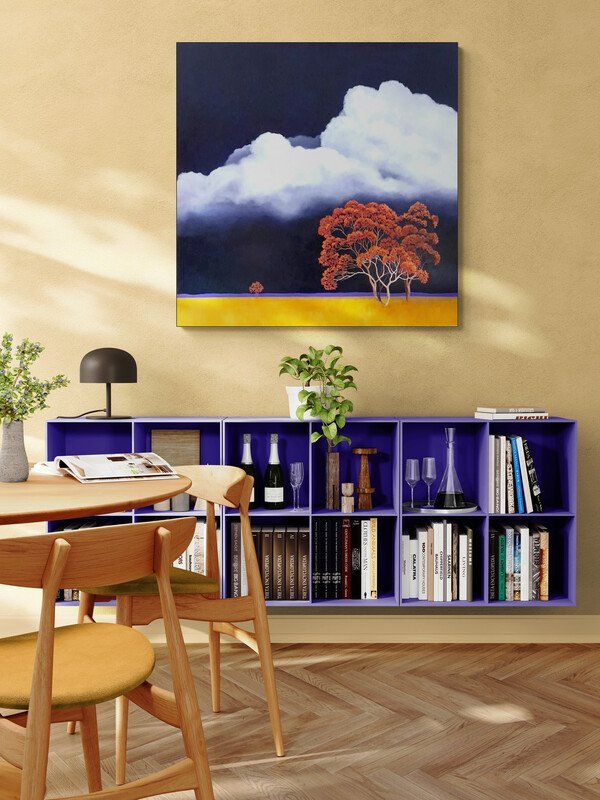 Cottonwool Clouds in The Sky - Original Art - Gold Coast Gallery Of ArtLucinda Leveille