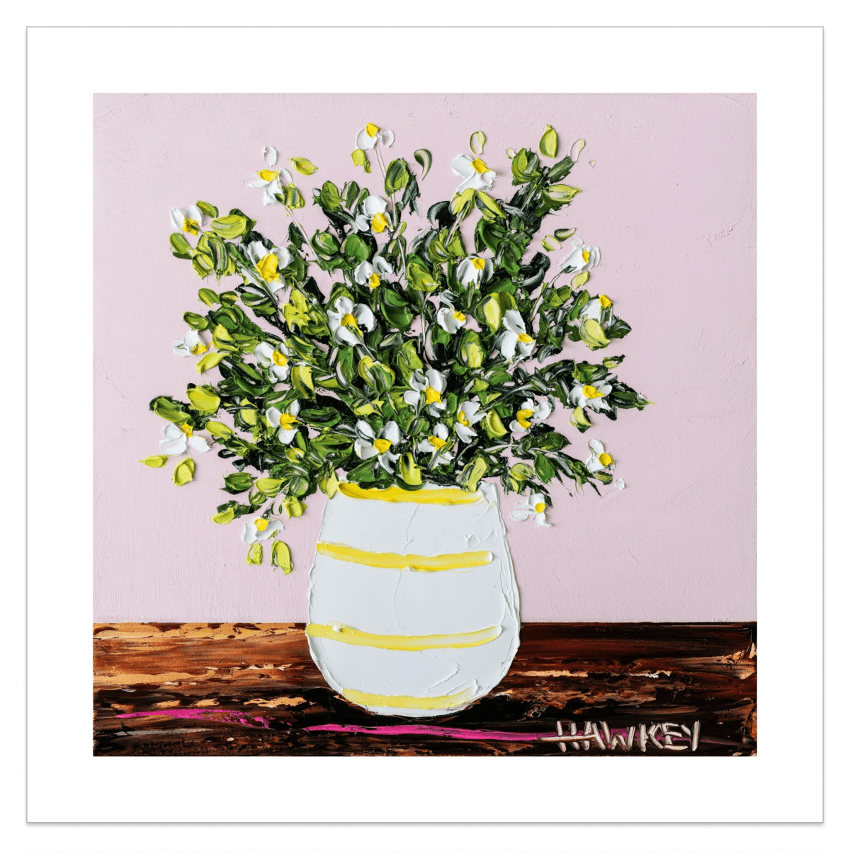 Daisies In A Vase 5 - Fine Art Print - Gold Coast Gallery Of ArtAngela Hawkey