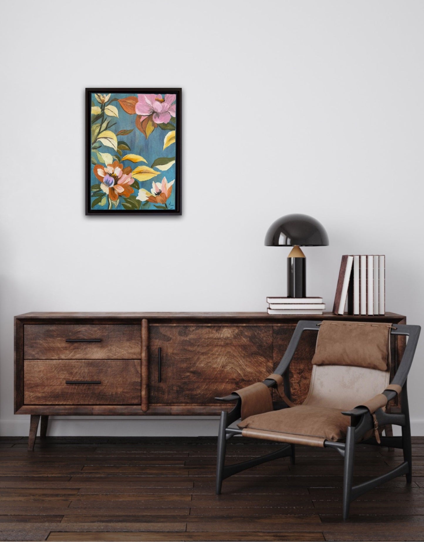 Dancing Blossom textured art - Gold Coast Gallery Of ArtMonica Maleck