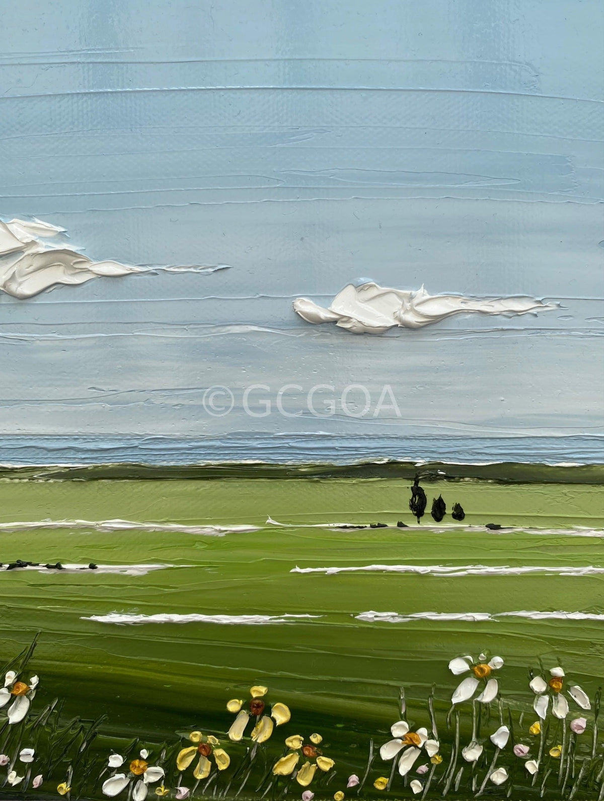 Dancing Daisies - Original Art - Gold Coast Gallery Of ArtJustine Bartie