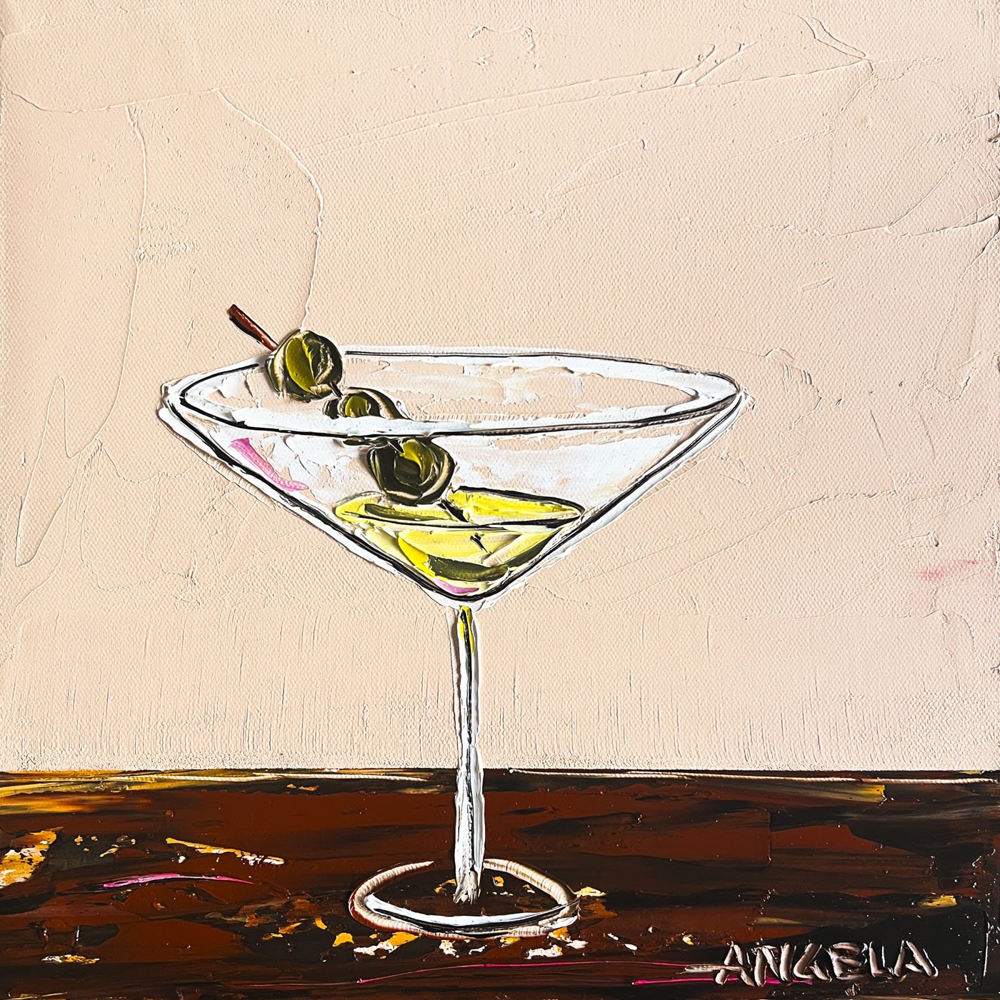 Date With A Martini 2 - Original Art - Gold Coast Gallery Of ArtAngela Hawkey